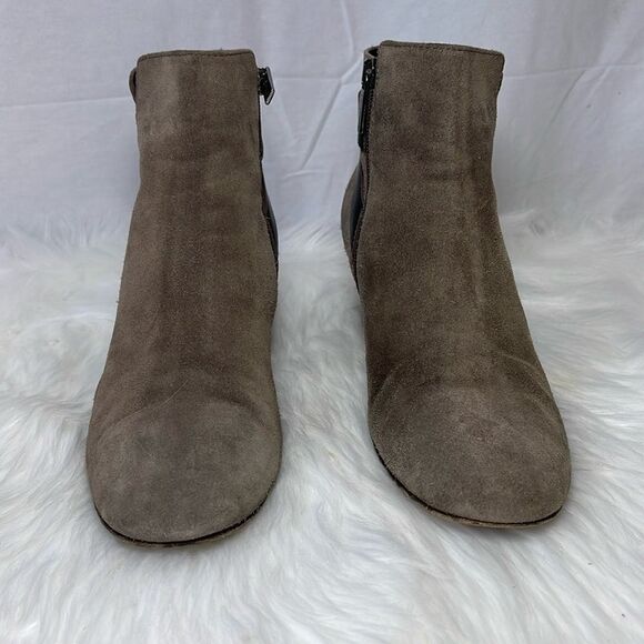 Aquatalia Farin Taupe Suede Booties Sz 10 - Picture 3 of 10
